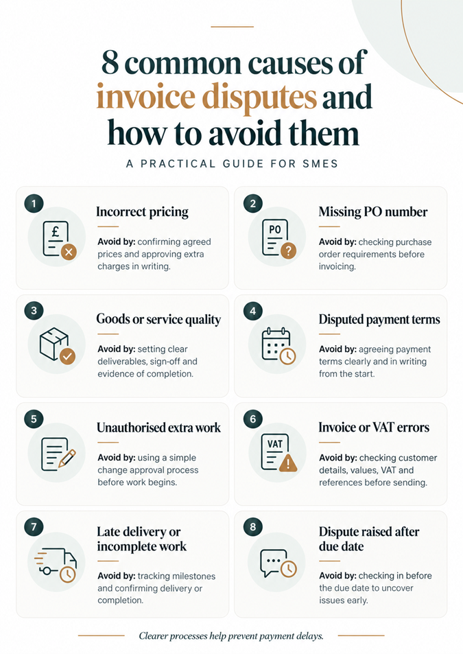 8 common causes of invoice disputes